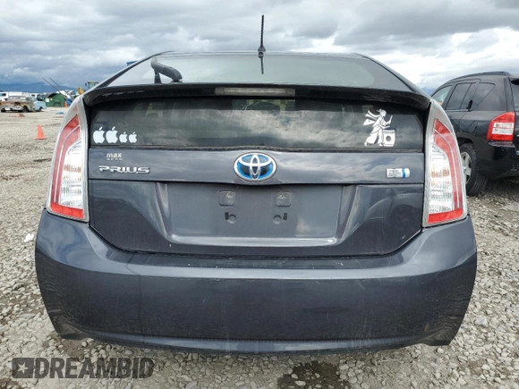 2012 Toyota Prius One with VIN JTDKN3DU7C1599793, listed as a Copart auction lot 57338805 with Not Provided miles and Clean Title. Bid and sale history available at DreamBid. Image 7.