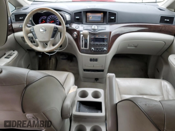 2012 Nissan Quest SL with VIN JN8AE2KPXC9032857, listed as a Copart auction lot 53962625 with 115,093 mi miles and Salvage Title. Bid and sale history available at carsss.com. Image 8.