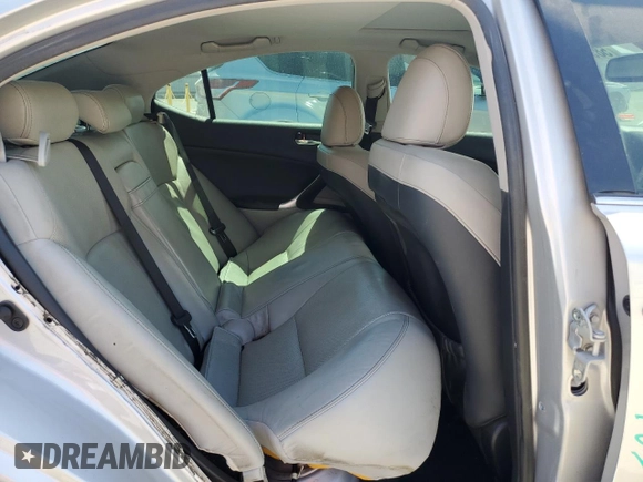 2011 Lexus IS 250 with VIN JTHBF5C29B5147276, listed as a Copart auction lot 58502145 with 172,533 mi miles and Salvage title. Bid and sale history available at DreamBid. Image 10.
