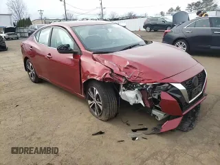 2021 Nissan Sentra SV with VIN 3N1AB8CV6MY319339, listed as a Copart auction lot 51380455 with 47,578 mi miles and Salvage Title. Bid and sale history available at DreamBid. Image 10.