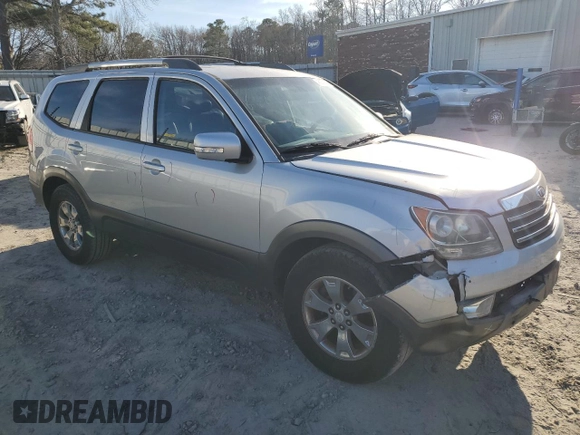 2009 Kia Borrego LX with VIN KNDJH741895036558, listed as a Copart auction lot 45978605 with 118,256 mi miles and Clean Title. Bid and sale history available at DreamBid. Image 4.