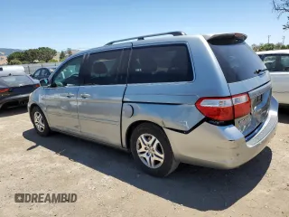 2006 Honda Odyssey EX-L z VIN 5FNRL38756B020403, wystawiony jako Copart lot #58294445 z przebiegiem 248 529 mil mil oraz Szkoda całkowita • Salvage title. Historia ofert i sprzedaży dostępna na DreamBid. Obrazek 2.