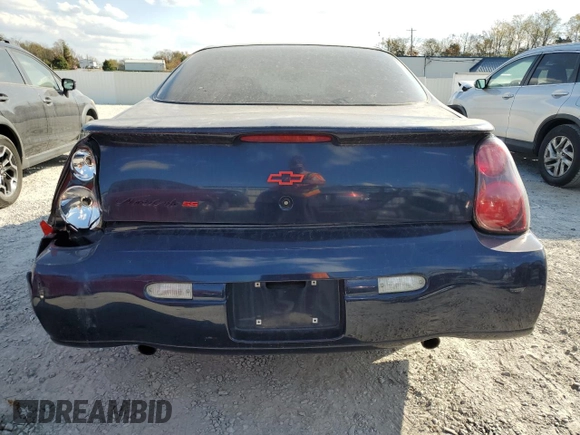2002 Chevrolet Monte Carlo SS with VIN 2G1WX15KX29225890, listed as a Copart auction lot 78574344 with 95,880 mi miles and Salvage Title. Bid and sale history available at carsss.com. Image 6.