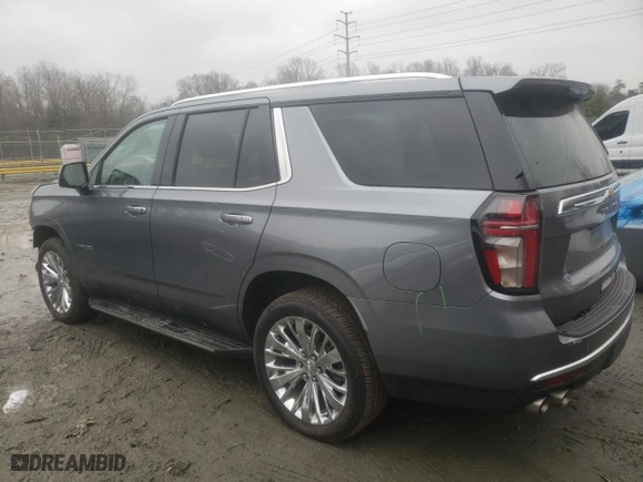 2021 Chevrolet Tahoe Premier with VIN 1GNSKSKDXMR122730, listed as a Copart auction lot 84590204 with 30,560 mi miles and Salvage Title. Bid and sale history available at carsss.com. Image 2.