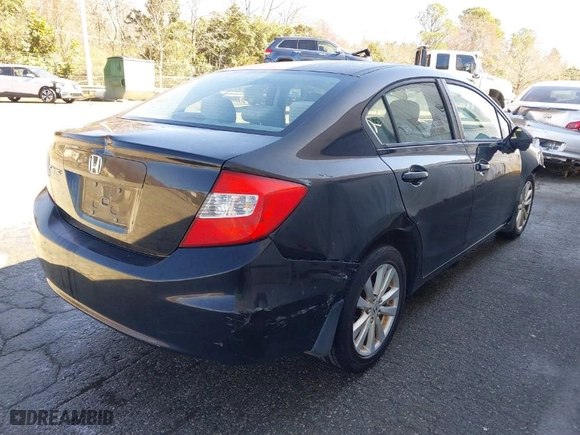 2012 Honda Civic Sdn EX with VIN 19XFB2F88CE109279, listed as a IAAI auction lot 41757818 with 224,427 mi miles. Bid and sale history available at carsss.com. Image 4.