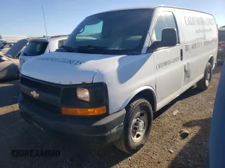 2012 Chevrolet Express Cargo Van with VIN 1GCWGFCA0C1201781, listed as a Copart auction lot 74452224 with 213,433 mi miles and Clean Title. Bid and sale history available at carsss.com. Image 1.