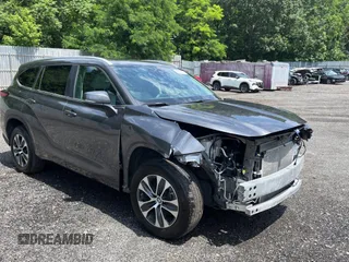 2023 Toyota Highlander L with VIN 5TDKDRAH4PS049134, listed as a Copart auction lot 63428785 with 18,645 mi miles and Salvage title. Bid and sale history available at DreamBid. Image 1.