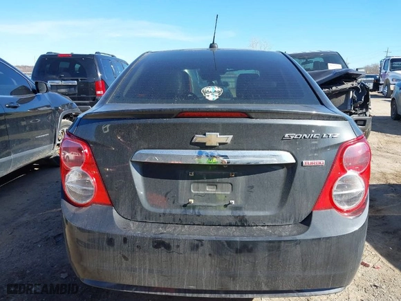 2015 Chevrolet Sonic LTZ with VIN 1G1JE5SB3F4158747, listed as a IAAI auction lot 41491532 with NaN miles. Bid and sale history available at carsss.com. Image 16.