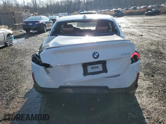 2022 BMW 2 Series 230i with VIN 3MW23CM00N8C58220, listed as a Copart auction lot 44397495 with 35,499 mi miles and Salvage Title. Bid and sale history available at carsss.com. Image 6.