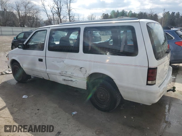 1994 Dodge Caravan Grand SE z VIN 1B4GH44R8RX260655, wystawiony jako Copart lot #52807845 z przebiegiem 149 054 mil mil oraz Nie do naprawy • Non repairable. Historia ofert i sprzedaży dostępna na DreamBid. Obrazek 2.