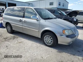 2003 Kia Sedona LX with VIN KNDUP131236453481, listed as a Copart auction lot 75660244 with 125,628 mi miles and Salvage Title. Bid and sale history available at carsss.com. Image 4.