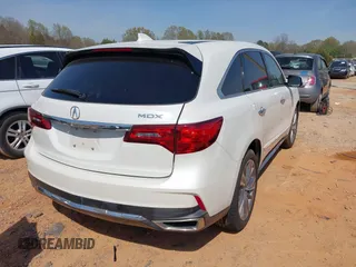 2017 Acura MDX Technology with VIN 5FRYD3H55HB014173, listed as a IAAI auction lot 41772571 with 126,401 mi miles and . Bid and sale history available at carsss.com. Image 4.