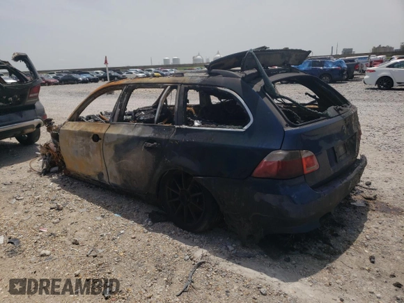 2007 BMW 5 Series 530xi with VIN WBANN73527CN04532, listed as a Copart auction lot 62536625 with Not provided miles and Salvage title. Bid and sale history available at DreamBid. Image 2.