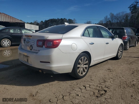 2015 Chevrolet Malibu LTZ with VIN 1G11F5SL5FF265485, listed as a Copart auction lot 46677085 with 98,088 mi miles and Salvage Title. Bid and sale history available at carsss.com. Image 3.