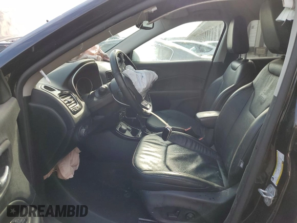 2021 Jeep Compass Limited with VIN 3C4NJDCBXMT550631, listed as a Copart auction lot 45648605 with 55,092 mi miles and Salvage Title. Bid and sale history available at DreamBid. Image 7.