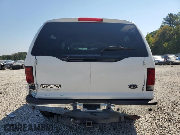 2005 Ford Excursion Special Serv z VIN 1FMNU40L05EB61756, wystawiony jako Copart lot #72593484 z przebiegiem 89 126 mil mil oraz Szkoda całkowita • Salvage title. Historia ofert i sprzedaży dostępna na DreamBid. Obrazek 6.