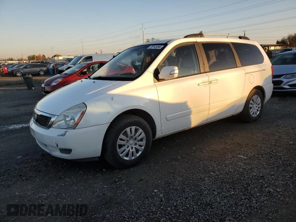 2011 Kia Sedona LX with VIN KNDMG4C72B6409873, listed as a Copart auction lot 78743494 with 137,161 mi miles and Clean Title. Bid and sale history available at carsss.com. Image 1.