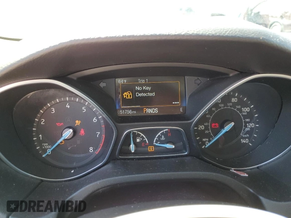 2018 Ford Focus SE with VIN 1FADP3FEXJL255925, listed as a Copart auction lot 50629035 with 51,756 mi miles and Salvage Title. Bid and sale history available at carsss.com. Image 9.