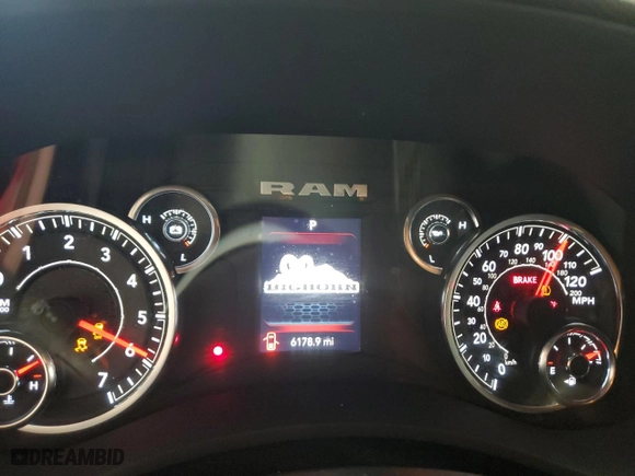 2024 Ram 2500 Big Horn with VIN 3C6UR5DJ9RG385744, listed as a Copart auction lot 50595435 with 6,178 mi miles and Clean Title. Bid and sale history available at carsss.com. Image 9.