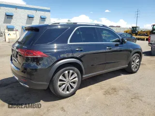 2021 Mercedes-Benz GLE 350 with VIN 4JGFB4KB0MA410674, listed as a Copart auction lot 56299965 with 58,675 mi miles and Salvage title. Bid and sale history available at DreamBid. Image 3.