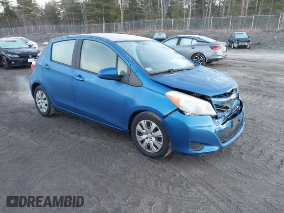 2012 Toyota Yaris L with VIN JTDKTUD37CD539286, listed as a IAAI auction lot 41219674 with 59,292 mi miles. Bid and sale history available at carsss.com. Image 1.