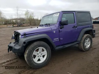 2017 Jeep Wrangler Willys Wheeler with VIN 1C4AJWAG0HL641188, listed as a Copart auction lot 52814005 with 94,959 mi miles and Salvage Title. Bid and sale history available at DreamBid. Image 1.