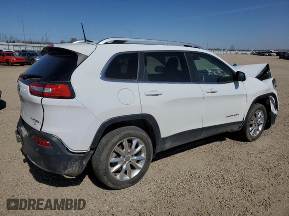 2017 Jeep Cherokee Limited with VIN 1C4PJMDS2HW562845, listed as a Copart auction lot 55486065 with 156,775 mi miles and Salvage Title. Bid and sale history available at carsss.com. Image 3.