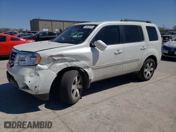 2015 Honda Pilot Touring with VIN 5FNYF3H94FB007744, listed as a Copart auction lot 49512015 with 122,912 mi miles and Salvage Title. Bid and sale history available at carsss.com. Image 1.