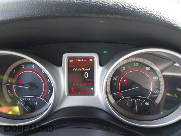 2017 Dodge Journey GT with VIN 3C4PDCEG6HT626337, listed as a IAAI auction lot 41971854 with 72,689 mi miles. Bid and sale history available at carsss.com. Image 7.
