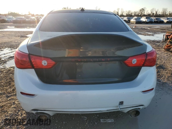 2017 Infiniti Q50 Red Sport 400 with VIN JN1FV7AR9HM870239, listed as a Copart auction lot 46320325 with 75,150 mi miles and Clean Title. Bid and sale history available at carsss.com. Image 6.