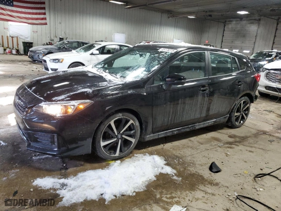 2023 Subaru Impreza Sport with VIN 4S3GTAM63P3718029, listed as a Copart auction lot 45178275 with 24,824 mi miles and Salvage Title. Bid and sale history available at carsss.com. Image 1.