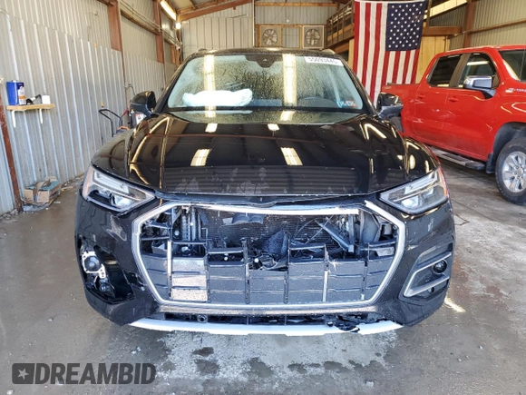 2023 Audi Q5 Premium Plus with VIN WA1BBAFY6P2047225, listed as a Copart auction lot 55093445 with 35,998 mi miles and Salvage title. Bid and sale history available at DreamBid. Image 5.