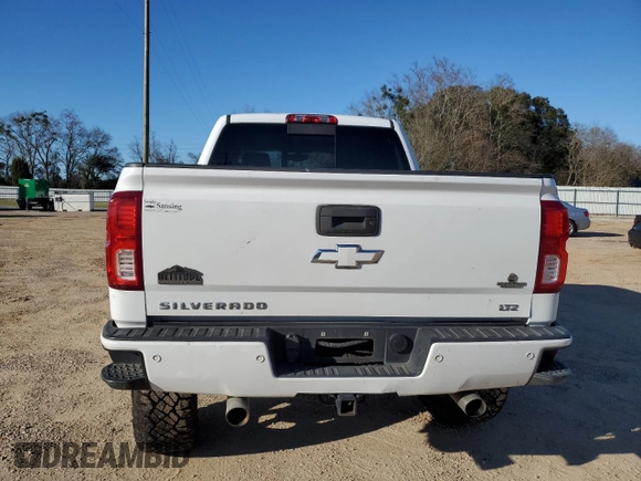 2017 Chevrolet Silverado 1500 LTZ with VIN 3GCUKSEJ5HG151660, listed as a Copart auction lot 45924435 with 136,520 mi miles and Salvage Title. Bid and sale history available at DreamBid. Image 6.