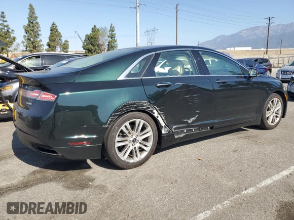 2014 Lincoln MKZ with VIN 3LN6L2J93ER826144, listed as a Copart auction lot 59039275 with 74,696 mi miles and Salvage title. Bid and sale history available at DreamBid. Image 3.