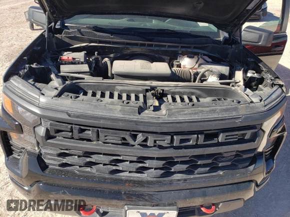 2024 Chevrolet Silverado 1500 Custom Trail Boss with VIN 3GCUDCED4RG375840, listed as a Copart auction lot 80574764 with 9,068 mi miles and Salvage Title. Bid and sale history available at carsss.com. Image 11.
