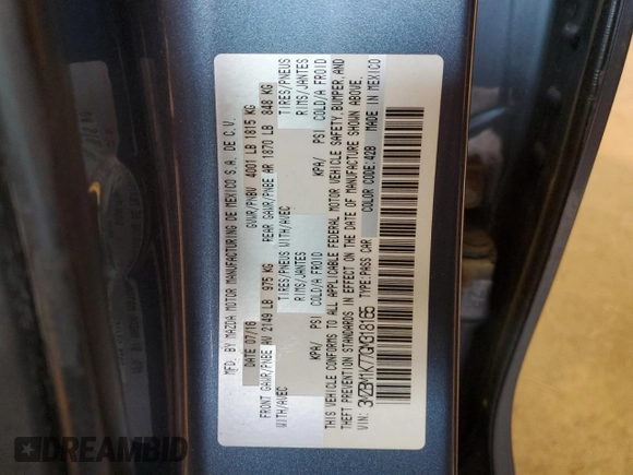 2016 Mazda 3 i Sport with VIN 3MZBM1K77GM318165, listed as a Copart auction lot 51353515 with 94,816 mi miles and Salvage Title. Bid and sale history available at DreamBid. Image 14.