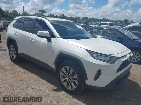 2021 Toyota RAV4 XLE Premium with VIN 2T3C1RFV0MW107651, listed as a IAAI auction lot 42558254 with 68,286 mi miles and . Bid and sale history available at DreamBid. Image 1.