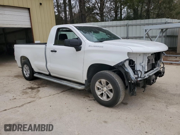 2023 Chevrolet Silverado 1500 Work Truck with VIN 3GCNAAED5PG286549, listed as a Copart auction lot 48572645 with 0 mi miles and Salvage Title. Bid and sale history available at carsss.com. Image 4.