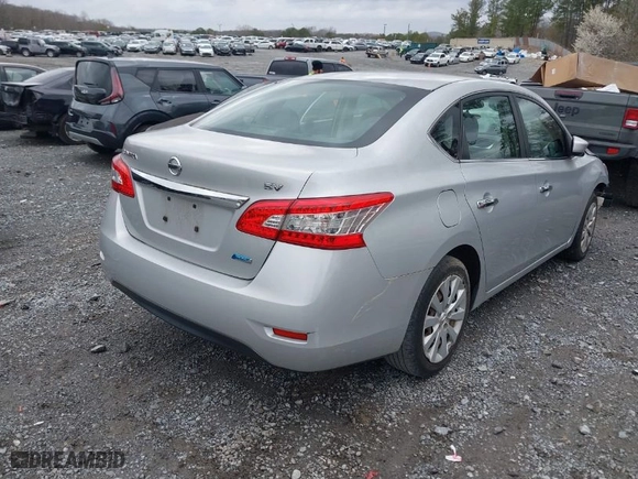 2014 Nissan Sentra SV with VIN 3N1AB7AP4EY214346, listed as a IAAI auction lot 41693741 with 88,900 mi miles. Bid and sale history available at carsss.com. Image 4.