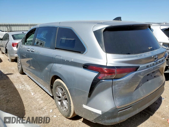 2022 Toyota Sienna LE с VIN 5TDKSKFC0NS065578, выставлен на аукционе Copart как лот 56146395 с пробегом 326 818 миль миль и Чистый • Clean title. История ставок и продаж доступна на DreamBid. Изображение 2.