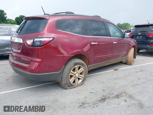 2016 Chevrolet Traverse LT z VIN 1GNKRGKD1GJ169074, wystawiony jako IAAI lot #42247451 z przebiegiem 139 889 mil mil oraz . Historia ofert i sprzedaży dostępna na DreamBid. Obrazek 4.