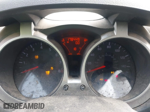 2012 Nissan Juke SV with VIN JN8AF5MV7CT107723, listed as a IAAI auction lot 41705073 with 178,449 mi miles. Bid and sale history available at carsss.com. Image 7.