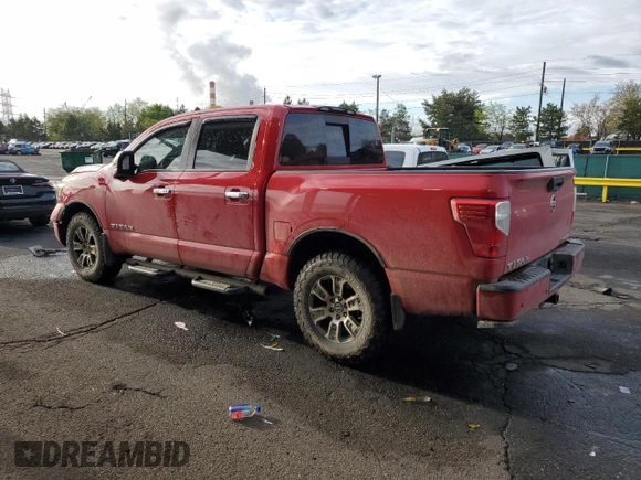 2021 Nissan Titan SV with VIN 1N6AA1ED0MN510017, listed as a Copart auction lot 55466215 with 38,556 mi miles and Salvage title. Bid and sale history available at DreamBid. Image 2.