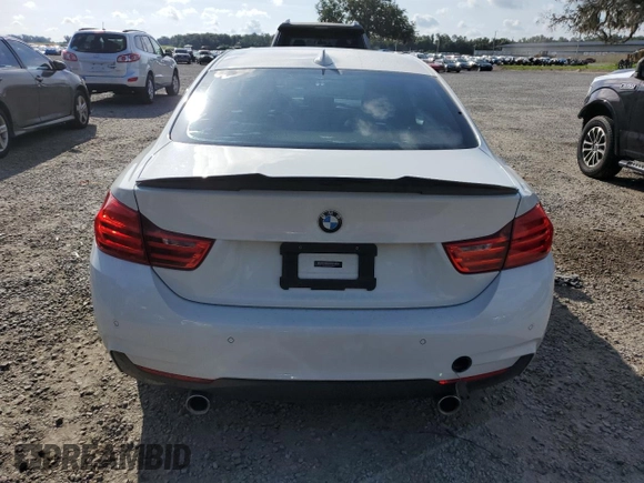 2014 BMW 4 Series 435i xDrive with VIN WBA3R5C59EK187836, listed as a Copart auction lot 63946075 with 100,700 mi miles and Salvage title. Bid and sale history available at DreamBid. Image 6.