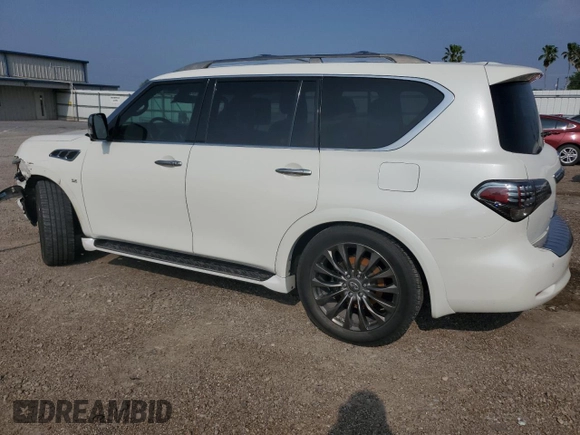 2015 Infiniti QX80 with VIN JN8AZ2NE2F9084048, listed as a Copart auction lot 51181725 with 199,096 mi miles and Salvage title. Bid and sale history available at DreamBid. Image 2.