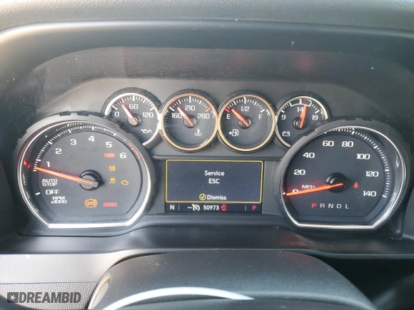 2021 Chevrolet Silverado 1500 LT with VIN 3GCPWCEK4MG136948, listed as a Copart auction lot 83531064 with 50,973 mi miles and Salvage Title. Bid and sale history available at carsss.com. Image 9.