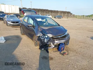 2018 Honda Fit EX-L with VIN 3HGGK5H98JM700907, listed as a IAAI auction lot 42781287 with 88,894 mi miles and . Bid and sale history available at DreamBid. Image 1.