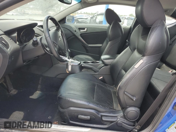 2011 Hyundai Genesis Coupe Grand Touring with VIN KMHHU6KH7BU045523, listed as a Copart auction lot 60708495 with Not provided miles and Salvage title. Bid and sale history available at DreamBid. Image 7.