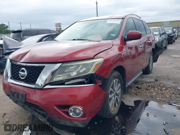 2015 Nissan Pathfinder SL with VIN 5N1AR2MN8FC610842, listed as a IAAI auction lot 42178872 with 126,740 mi miles and . Bid and sale history available at DreamBid. Image 2.