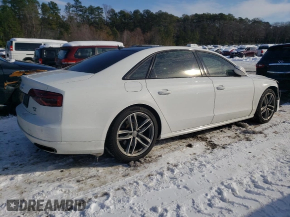 2017 Audi A8 Sport with VIN WAU43AFD1HN010007, listed as a Copart auction lot 86242694 with 68,612 mi miles and Salvage Title. Bid and sale history available at DreamBid. Image 3.